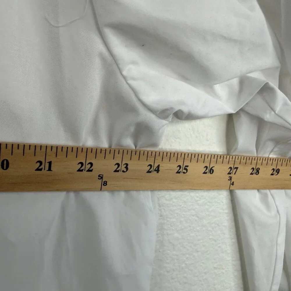 NWT Bob Mackie Wearable Art Top White Sz 1X Button Up Flower Embroidered Sequins - Picture 13 of 16